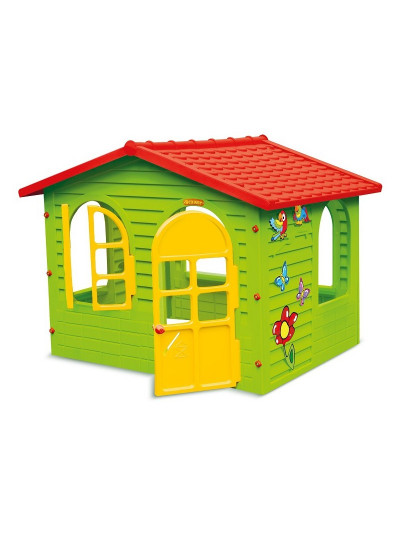 Дитячий ігровий будиночок c червоним дахом XXL